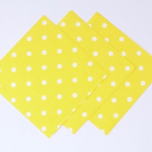 Polka Yellow Napkins